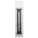 Ремешок для Apple Watch 42/44/45mm Sport цельн. перф. черный с белым (M размер-160мм) - фото 1