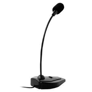 Микрофон компьютерный настольный Gembird MIC-D-01 3,5' черный - фото