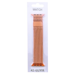Ремешок для Apple Watch 42/44/45mm Миланская петля оранжевый - фото