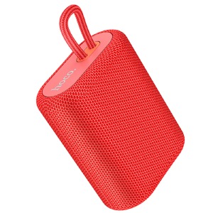 Колонка Hoco BS47 5W/BT5.0/microSD/FM/1200MAh/TWS/IPX5 11,4х9,3х5,1см красная - фото