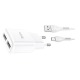 СЗУ Type-C Hoco C88A 2.4A/2USB белый 1м (12) - фото 1