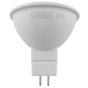 LED лампочка MR16 GU5.3 5.5W Gauss Elementary 4100K 2года гарантии - фото