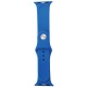 Ремешок для Apple Watch 42/44/45/49mm силиконовый (35) голубой L  - фото 1