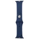 Ремешок для Apple Watch 42/44/45mm силиконовый темно-синий L - фото 1