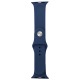 Ремешок для Apple Watch 42/44/45/49mm силиконовый (09) темно-синий L - фото 1