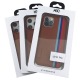 Накладка Leather Case iPhone 13 Pro коричневая# - фото 1