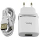 СЗУ microUSB Hoco C12Q 3A QC3.0 2в1 белое 1м (10) - фото 1