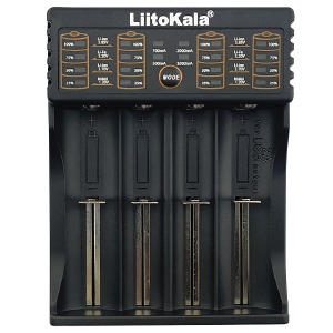 Зарядное для аккумуляторов LiitoKala Lii-402 (универсальное,подходит для многих аккумулятор, Lion/NiHM/LiFe) USB Power+PowerBank Function - фото