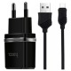 СЗУ microUSB Hoco C12 2.4A-2USB 2в1 черное - фото 1