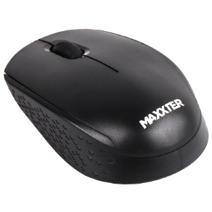 Компьютерная мышка беспроводная Maxxter Mr-420 3 кнопки/USB 2.4GHz/1200DPI блистер черная - фото