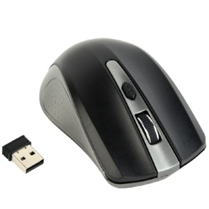 Компьютерная мышка беспроводная Gembird MUSW-4B-04-GB 4 кнопки/USB 2.4GHz/800-1600DPI серо-черная - фото