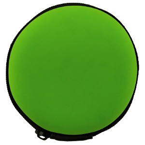 Чехол под наушники круглый зеленый - фото