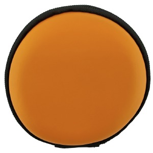 Чехол под наушники круглый оранжевый - фото