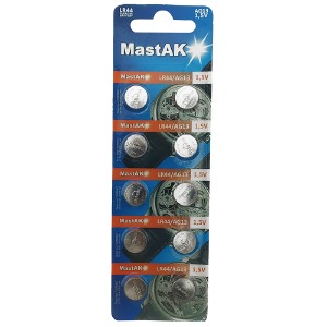 Батарейки AG13 (LR44/A76) Mastak по 10 шт/цена за 1 бат. - фото