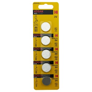 Батарейки CR2025 Kodak 3V литиевые по 5 шт/цена за 1 бат. - фото