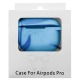Чехол силикон AirPods 3 голубой с карабином - фото 1
