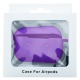 Чехол силикон AirPods 3 фиолетовый с карабином - фото 1