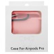 Чехол силикон AirPods 3 розовый с карабином - фото 1