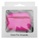Чехол силикон AirPods 3 розовый неон с карабином - фото 1