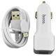 АЗУ microUSB Hoco Z23 2.4А/2USB/12W белое 1м# - фото 1