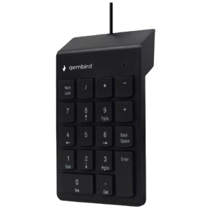 Клавиатура цифровая Gembird KPD-U-02 USB черная - фото