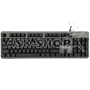 Клавиатура USB Meetion MT-MK007 Механическая (Eng/Ru) 104 клавиши/полноразмерная черная - фото