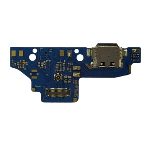 Разъем зарядки (Charger connector) Nokia 7.2, с нижней платой, микрофоном и элементами - фото