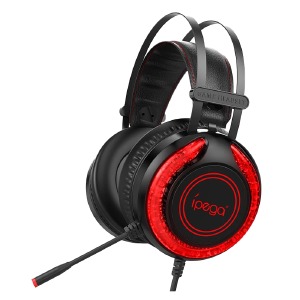Наушники компьютерные Ipega PG-R015 USB/3.5/LED RGB подсветка черные 2,2м - фото