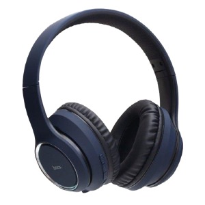 Hands Free большие Bluetooth Hoco W28 BT5.0/AUX/mic/250mAh синий(30) - фото