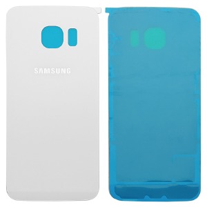 Задняя крышка на Samsung G925, Galaxy S6 Edge,белая - фото