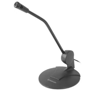 Микрофон компьютерный настольный Defender MIC-117 3,5' черный - фото