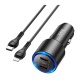 АЗУ iPhone Type-C to Lightning Hoco NZ3 3A/40W/2xPD20W черное 1м - фото 1