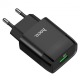 Блочек USB Hoco C72Q 1USB/18W/QC3.0/блистр черный (36) - фото 1