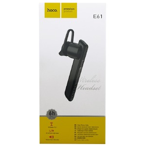 Bluetooth-гарнитура Hoco E61 черная - фото