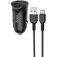 АЗУ Type-C Hoco Z39 18W QC3.0 2USB черное 1 м - фото 1