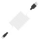 Кабель Type-C Hoco X21 Plus 3A силиконовый черно-белый 2м (28) - фото 1