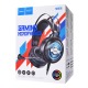 Наушники компьютерные Hoco W101 USB/2x3.5/LED RGB подсветка черные 2,4м - фото 1