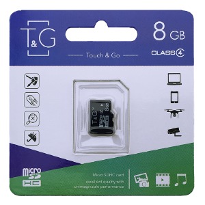 Карта памяти Micro SD 8GB (4) (-adapter) T&G - фото