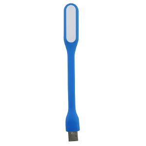 USB LED подсветка гибкая синяя (работает от powerbank)  - фото