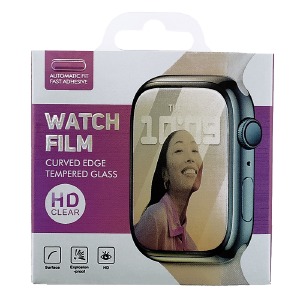 Стекло защитное Apple Watch 38mm 2.5D Full Glue в упак. - фото
