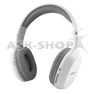 Hands Free большие Bluetooth Gerlax GH-05 BT5.0+EDR/AUX/mic/Siri/250mAh бело-серый - фото