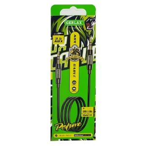 Кабель 3,5-3,5 AUX (папа-папа) Gerlax X4 perfume черный 1м# - фото