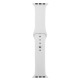 Ремешок для Apple Watch 38/40/41mm силиконовый (02) белый L - фото 1