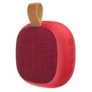 Колонка Hoco BS31 3W/BT4.2/USB/AUX/microSD/FM/500mAh 8,6х8,6х4,4см красная - фото