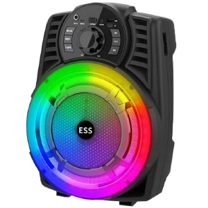 Колонка чемодан ESS-801 Bluetooth черная 35х25x20см  - фото