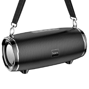 Колонка Hoco HC5 15Wx2/BT5.0/USB/AUX/microSD/FM/3600mAh 29,2х13,9х13,2см черная - фото