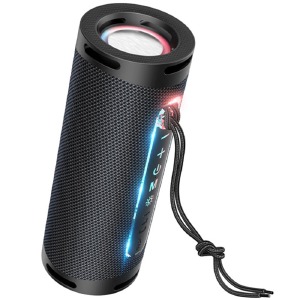 Колонка Hoco HC9 5Wx2/BT5.1/USB/AUX/microSD/1800mAh/TWS/IPX4 19,6х7,4х7,4см черная - фото