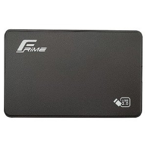 Внешний карман Frime Sata HDD\SSD 2.5, USB 2.0 пластик черный - фото