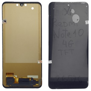 Дисплей для телефона Xiaomi Redmi Note 10 4G/Redmi Note 10S черный, с тачскрином модуль(TFT LCD)* - фото