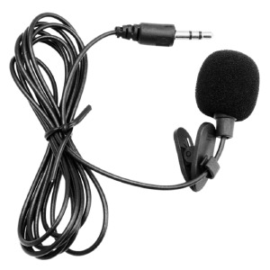 Микрофон компьютерный (петличка) Gembird MIC-C-01 3,5 черный 2м - фото